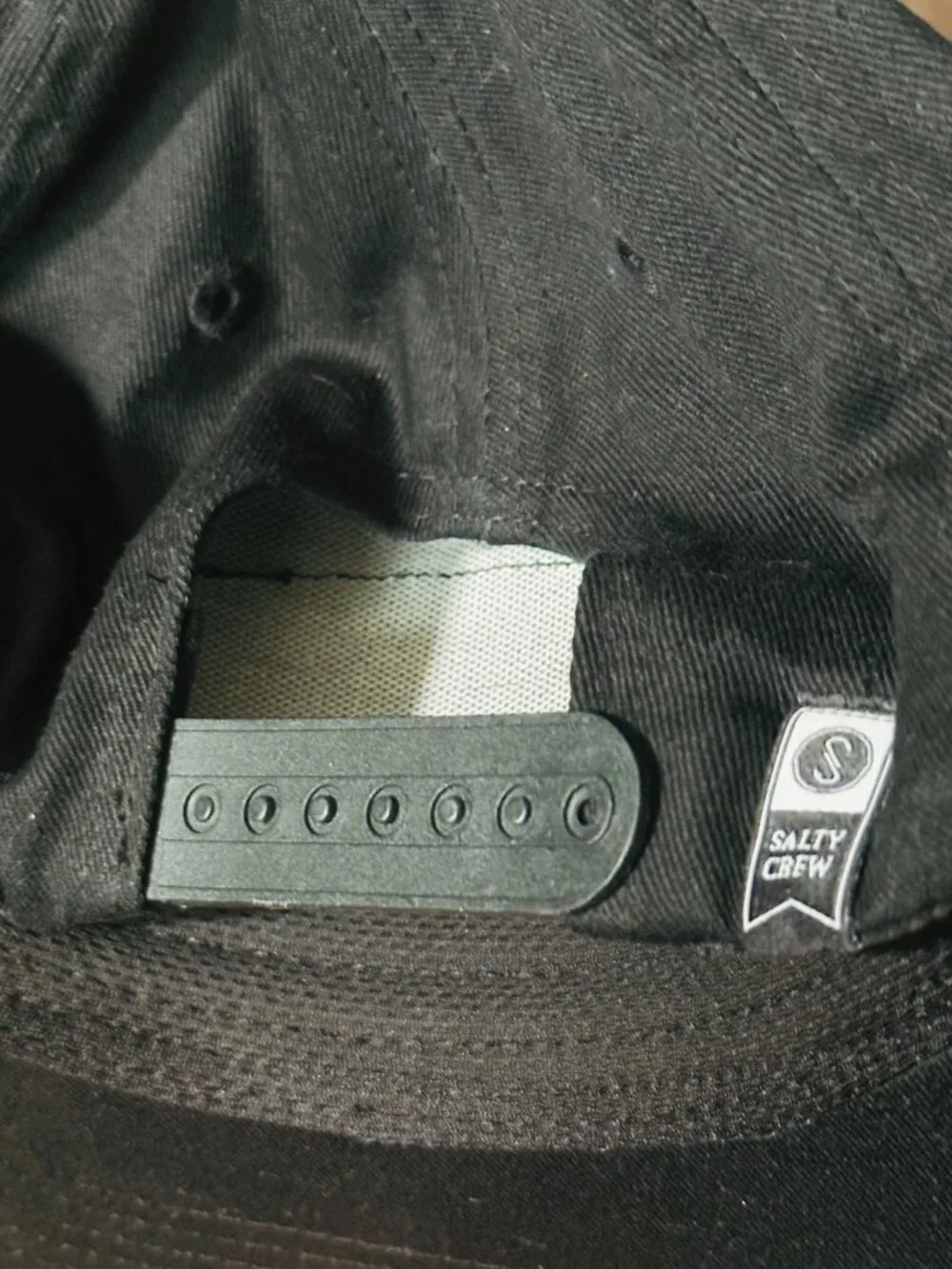 Salty Crew - Black  Adjustable Hat Cap - Find Refuge in The Sea